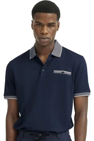 Bugatti Katoenen polo effen wijde fit