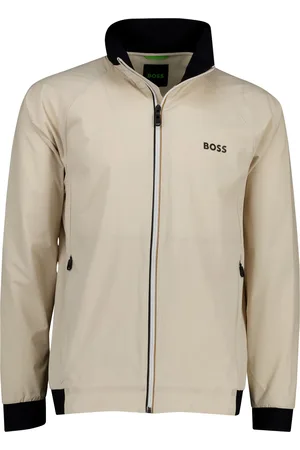 HUGO BOSS Green D-Alley vest effen met rits