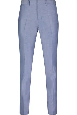 Roy Robson Pantalon mix en match slim fit gemêleerd wol
