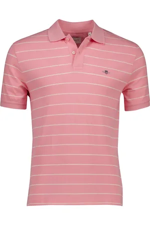 GANT Polo en creme gestreept katoen pique 2 knoops