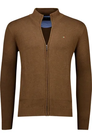 Portofino Katoenen vest effen normale fit