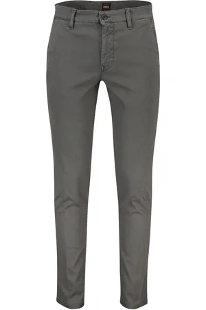 HUGO BOSS Katoenen broek effen chino