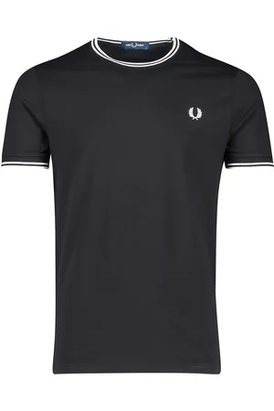 Fred Perry T-shirt effen katoen normale fit