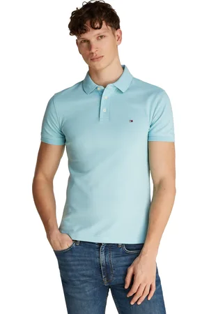 Tommy Hilfiger Katoenen polo slim fit lichtgroen