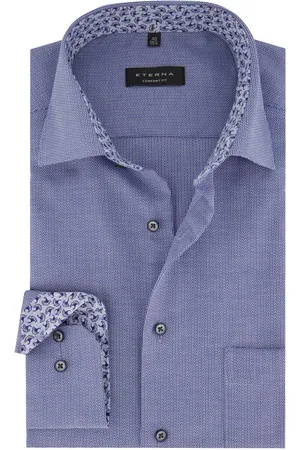 ETERNA Casual overhemd geruit katoen comfort fit