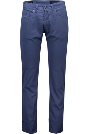 Pierre Cardin Blauwe Lyon tapered fit pantalon