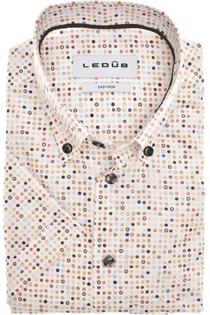 Ledub Overhemd korte mouw geprint button-down