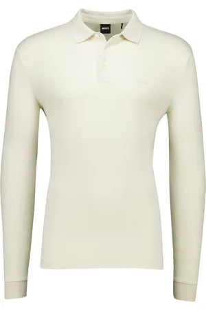 HUGO BOSS Black Pado 30 lange mouw polo jersey 3-knoops