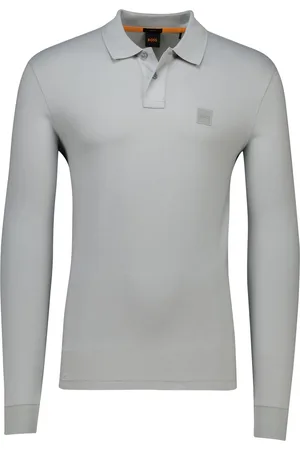 HUGO BOSS Orange Passerby polo lange mouw pique 2-knoops