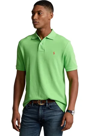 Ralph Lauren Polo Slim Fit slim fit gifgroen effen katoen