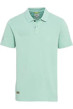 Camel Active Polo wijde fit effen katoen 2 knoops