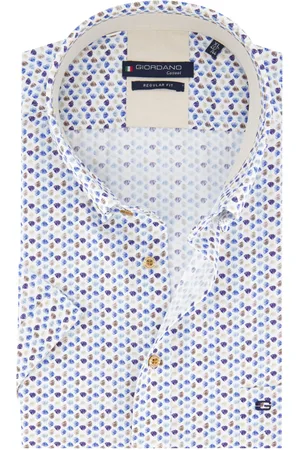 Giordano Overhemd korte mouw print wijde fit