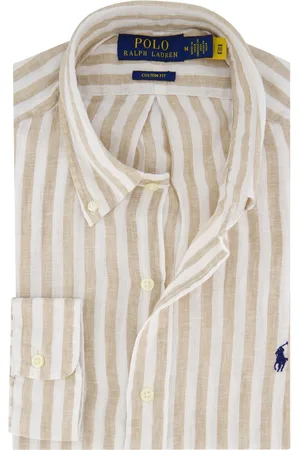Ralph Lauren Overhemd wit linnen lange mouw
