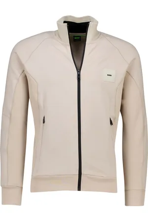 HUGO BOSS Green Skaz Rib vest katoen met rits