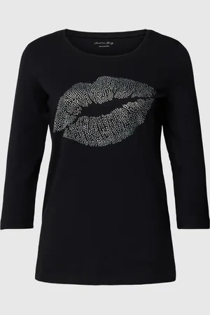 Christian Berg Shirt met lange mouwen en sierkralen