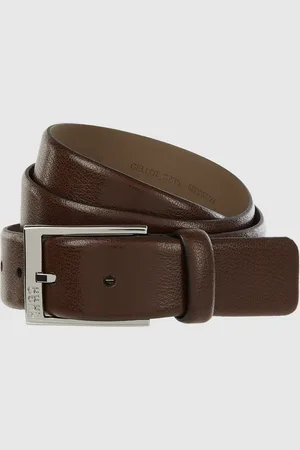 HUGO BOSS Leren riem met doornsluiting, model 