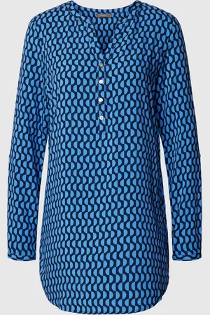 Montego Blouse van viscose met all-over print