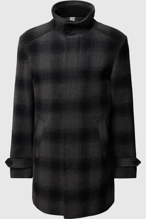 SELECTED Lange jas met opstaande kraag, model 