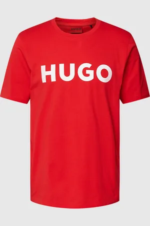 HUGO BOSS T-shirt met labelopschrift, model 