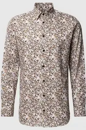 SELECTED Slim fit vrijetijdsoverhemd met all-over motief, model 