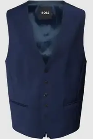 HUGO BOSS Gilet met paspelzakken, model 