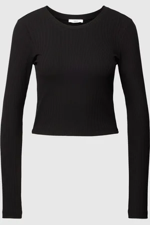 Jake*s Kort T-shirt met geribde ronde hals