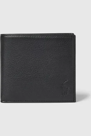 Ralph Lauren Portemonnee van runderleer met label in reliëf