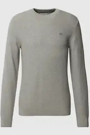 GANT Gebreide pullover met labelstitching