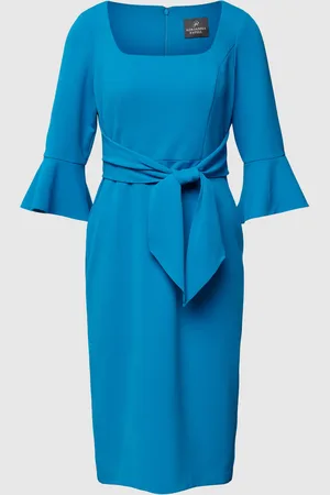 Adrianna Papell Knielange cocktailjurk met strikdetail