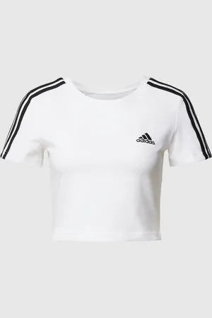 adidas Kort T-shirt met labelstrepen, model 