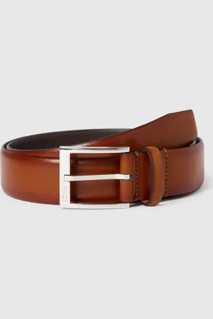 HUGO BOSS Leren riem met doornsluiting, model 