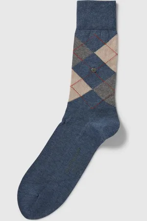 Burlington Sokken met ruitmotief, model 