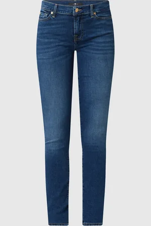 7 for all Mankind Skinny jeans met stretch