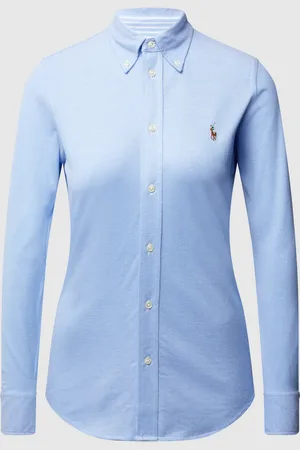Ralph Lauren Skinny fit blouse van piqué