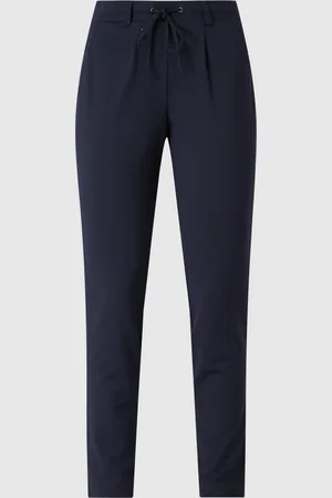TOM TAILOR Easy pants met bandplooien
