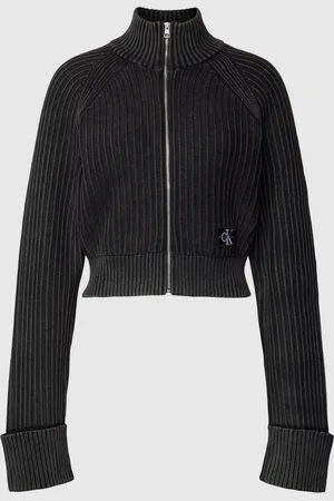 Calvin Klein Cardigan met deelbare ritssluiting