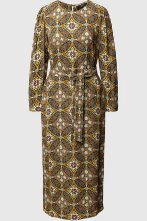 Max Mara Midi-jurk van viscose met all-over motief, model 