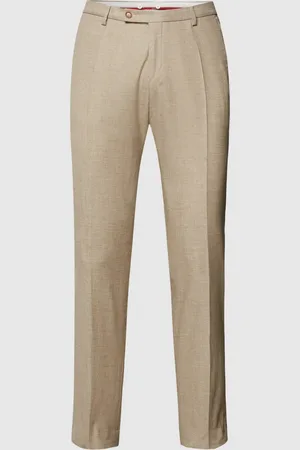 Club of Gents Slim fit pantalon in gemêleerde look, model 