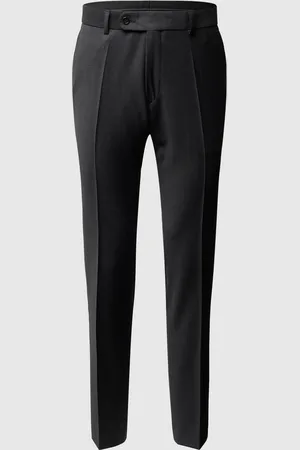 Carl Gross Pantalon met fijn geweven motief