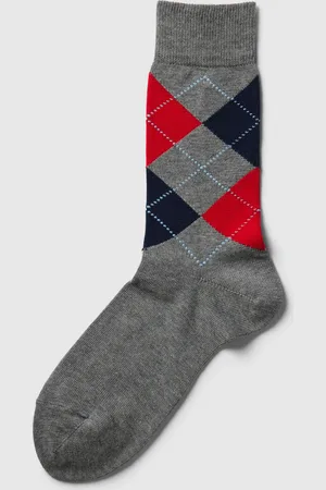 Burlington Sokken met zigzagmotief, model 
