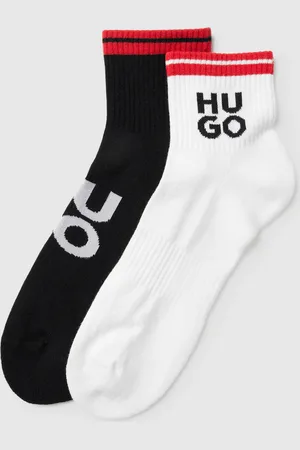HUGO BOSS Sokken met labeldetail in een set van 2 paar, model 