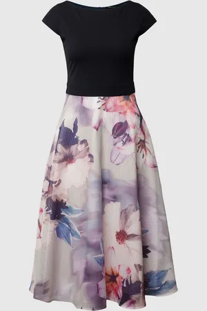 Swing Cocktailjurk met bloemenmotief