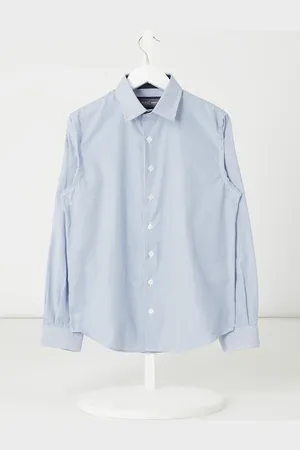 G.O.L. Slim fit overhemd van katoenmix
