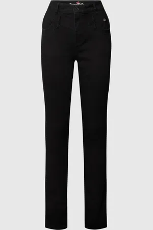 Buena Vista Jeans met labeldetail, model 
