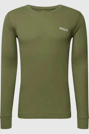 Ralph Lauren Shirt met lange mouwen en labelstitching, model 