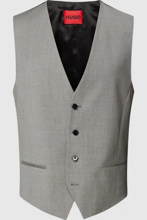 HUGO BOSS Gilet met contrast aan achterkant, model 