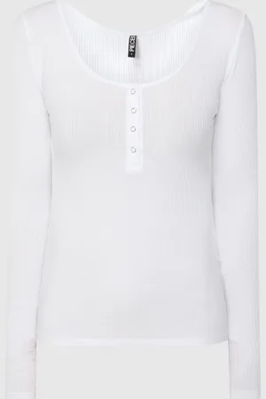 Pieces® Serafinoshirt met stretch, model 