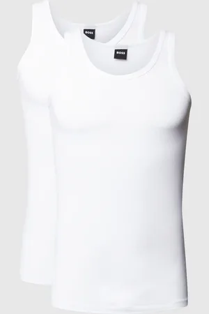 HUGO BOSS Tanktop met labeldetail in een set van 2 stuks, model 