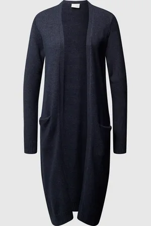 VILA Lange cardigan met ribboorden, model 