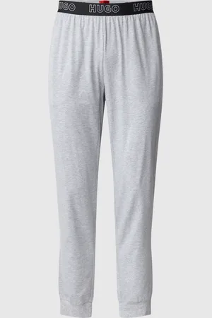HUGO BOSS Sweatpants met labelstitching, model 